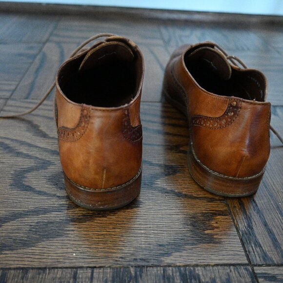 Cole Haan Leather Brogue Oxfords – Chestnut – Size 9.5 - Picture 5 of 8